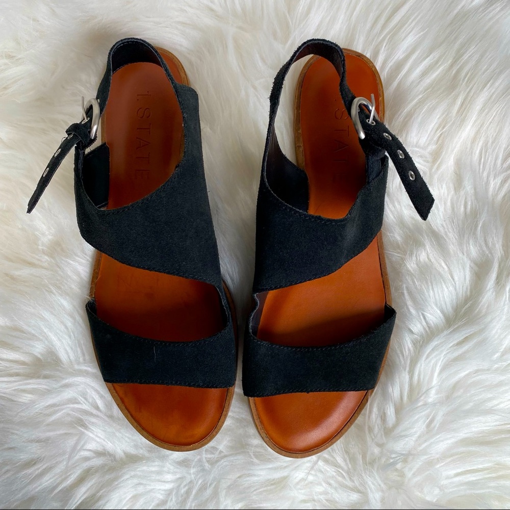 1. State Suede Leather Sandals Size 8